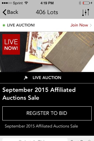 Affiliated Auctions screenshot 2