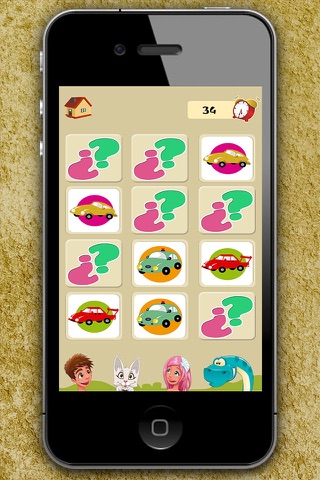 Memory game for children: memory cars. Learning game for boys - Premium screenshot 3