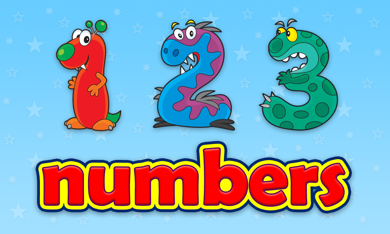 123 Monsters Numbers Matching Game