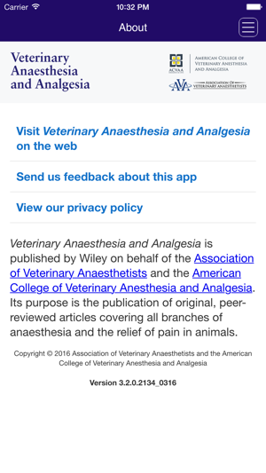 Veterinary Anaesthesia and Analgesia(圖2)-速報App