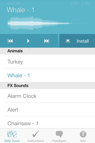 SMS Ringtones for iPhone screenshot 2