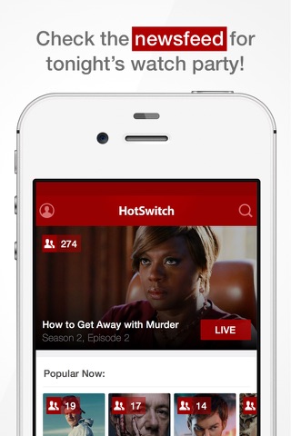 HotSwitch - TV Watch Parties screenshot 2