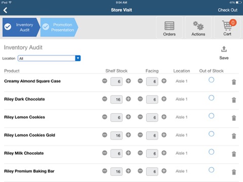 Oracle Sales Cloud Retail Execution Mobile screenshot 2
