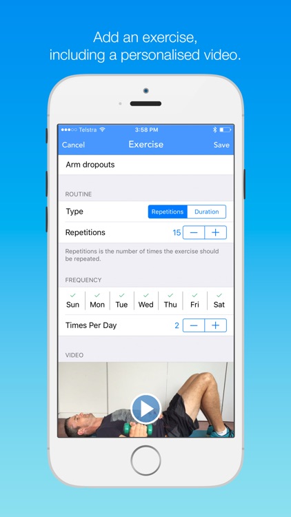 CountUp - Rehabilitation exercise tracker