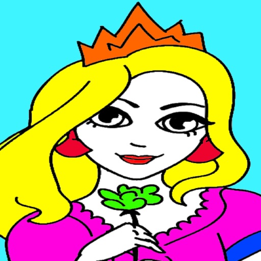 Princess Coloring Book - Cartoon Pages Elsa Game for Kids Girl 16