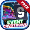 Event Countdown Fashion Wallpaper  - “ Neon Lights ” Free