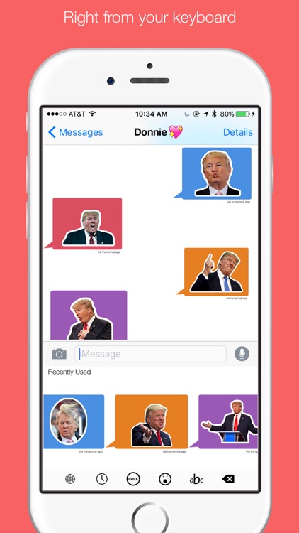 Trumpmoji - Donald Trump 2016 Emoji & Meme Keyboard For iPhone Texting