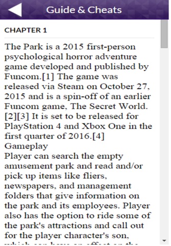 PRO - The Park Game Version Guide screenshot 2