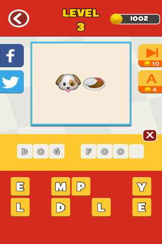 QuizPop Mania! Guess the Emoji Food - a free word guessing quiz game screenshot 3