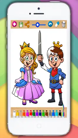 Game screenshot Paint classic tales – educational coloring book pages of stories for kids mod apk