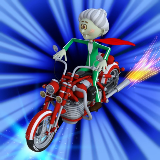 Angry Grandma Racing - Moto racer hill climb games icon