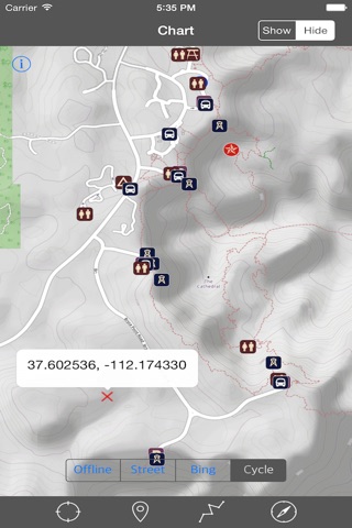 Bryce Canyon National Park GPS screenshot 3