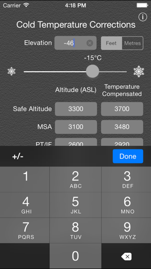 Aviation Cold Temperature Altitude Corrections(圖3)-速報App