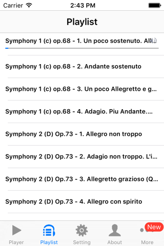 Brahms Symphony screenshot 2