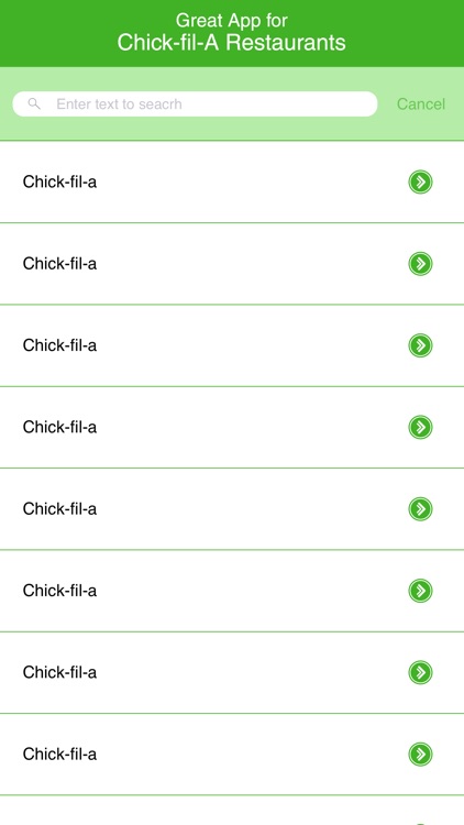 Great App for Chick-fil-A Restaurants