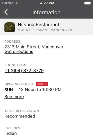 Nirvana Restaurant screenshot 2