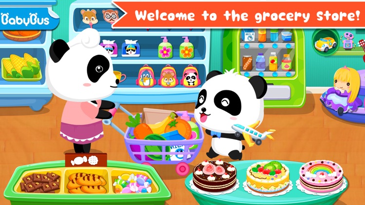Baby Panda's Supermarket - Grocery Store screenshot-0