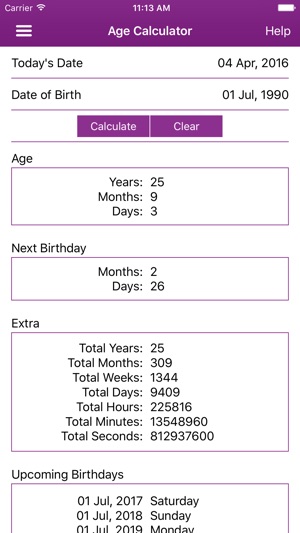 Age Calculator - Calculate Age