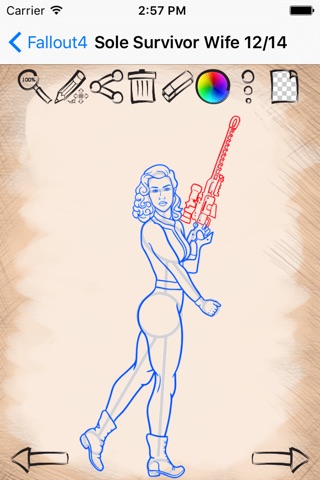 Drawing Tutorials For Fallout Characters screenshot 3