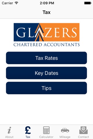 Glazers Chartered Accountants screenshot 2