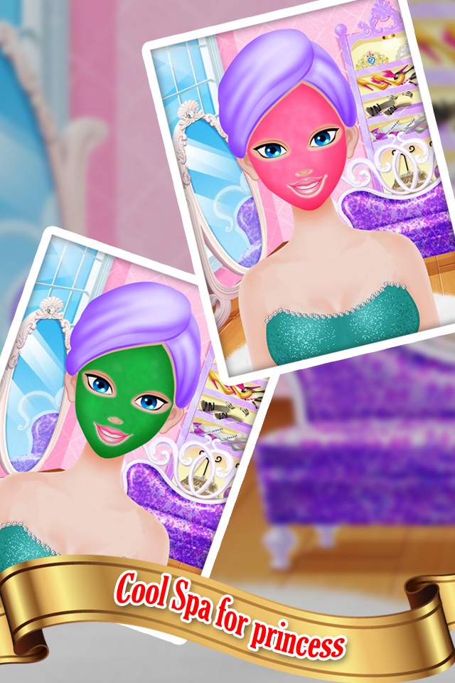 Princess wedding makeover salon : amazing spa, makeup and dress up free games for girls screenshot 2