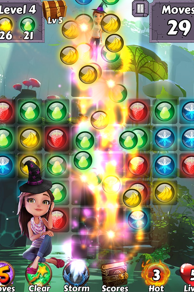 Bubble Girl Soda Witch - Pop the yummy gem candy and easy shooter puzzle screenshot 3