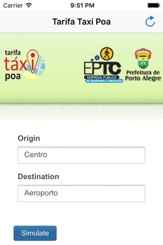 Tarifa Poa Taxi screenshot 2