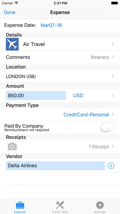 Travoy Expense Report screenshot-4