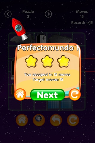 Slidey Kerjigger - Escape from Space - Rocket themed puzzle game screenshot 4