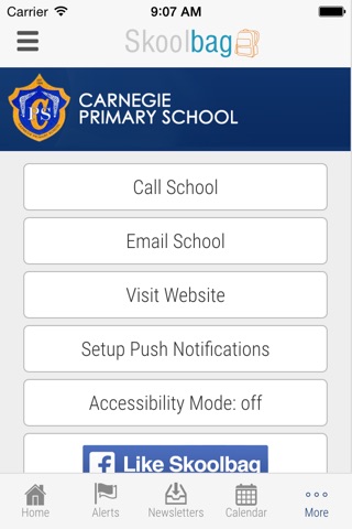 Carnegie Primary School - Skoolbag screenshot 4