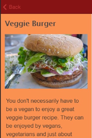 Veggie Burger Recipes screenshot 3
