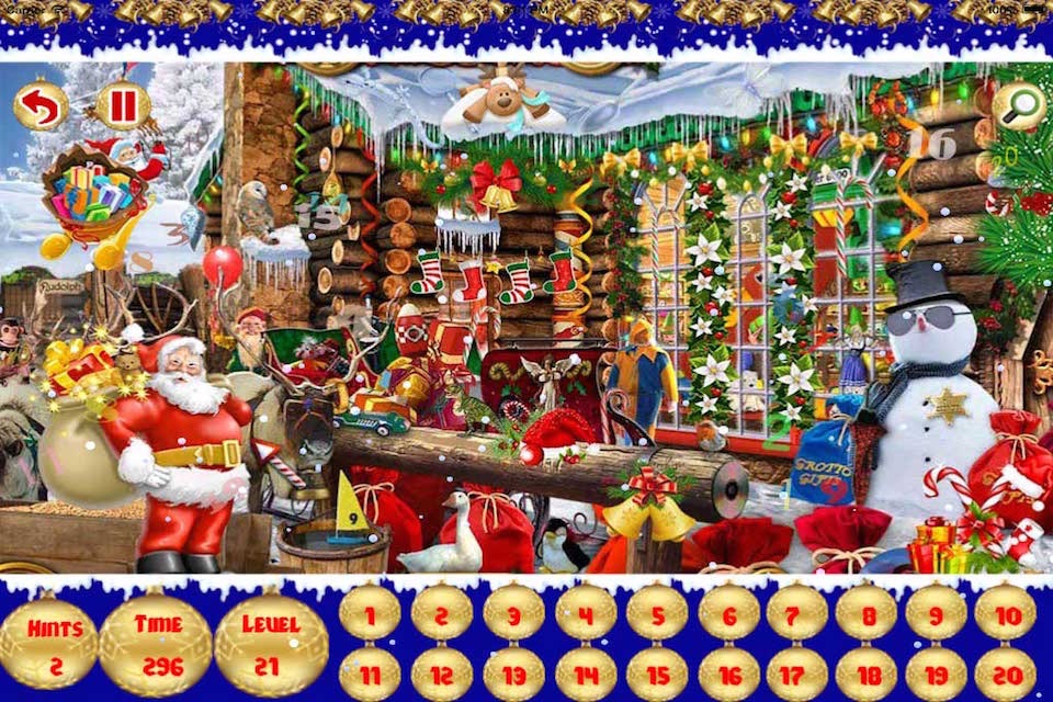 Hidden Numbers:Christmas Winter Hidden Objects screenshot 2