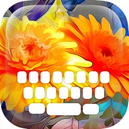 Custom Keyboard Flat Design : Color & Wallpaper Keyboard Art Effects Themes