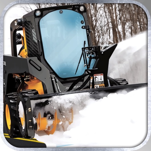 Offroad Bull-Dozer Truck: Winter Snow Mountain Hill Landslide Clearing Icon
