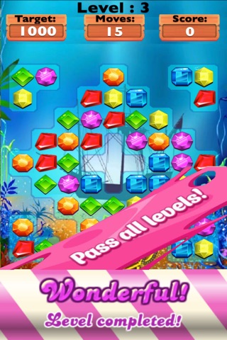 Diamond Match Fun Game- Matching 3 in a row Jewel Free screenshot 3