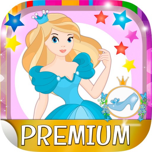 Cinderella stickers and stickers to photos - Premium