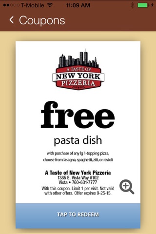 A Taste of New York Pizzeria - Vista screenshot 3