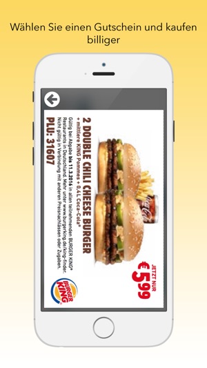 Gutscheine Burger King Burger King Coupons On The App Store