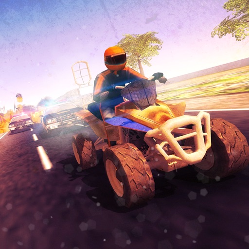 Bandit Quad Bike vs Cops - Boosted Getaway Racing iOS App