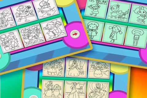 宝宝绘画巴士乐园 - 喜羊羊，猫和老鼠还有托马斯最爱的给小女孩涂色的免费游戏 screenshot 3