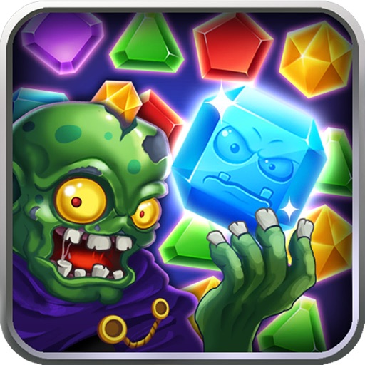 Zombie Attack Jewels Magic - Puzzle Gems
