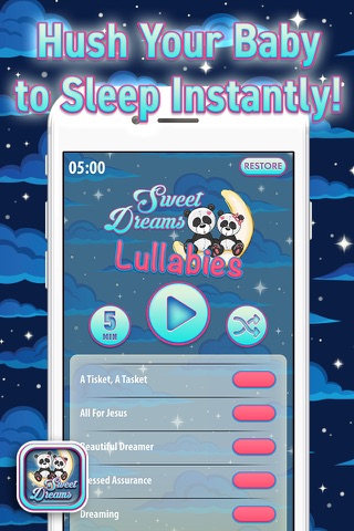 Sweet Dreams Lullabies – Hush Your Baby to Sleep with Beautiful Bedtime Songs screenshot 3