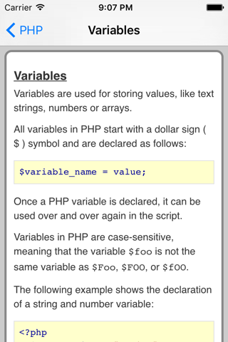 PHP Pro Quick Guide screenshot 4