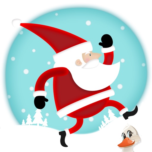 Santa Claus brings Christmas Presents - Run and Jump Loop iOS App