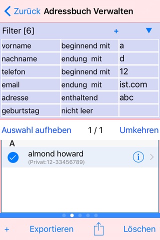 Lite Comprehensive AddressBook screenshot 2