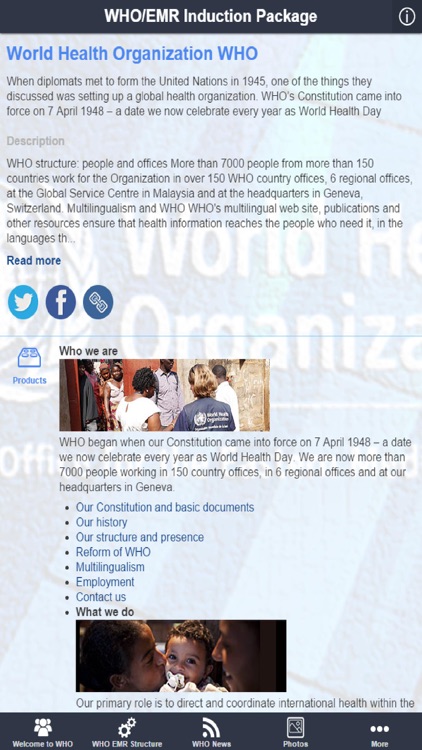 WHO Induction Package