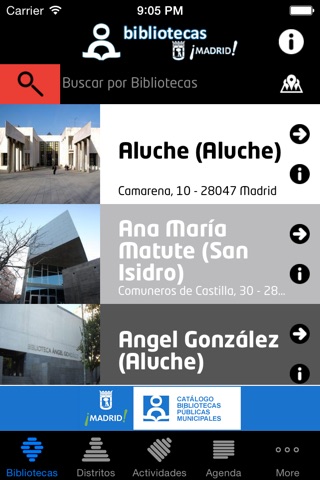 Bibliotecas Municipales Madrid screenshot 2