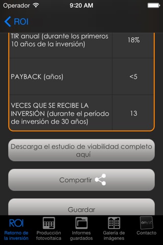 Onyx Solar Photovoltaic Estimation App screenshot 2