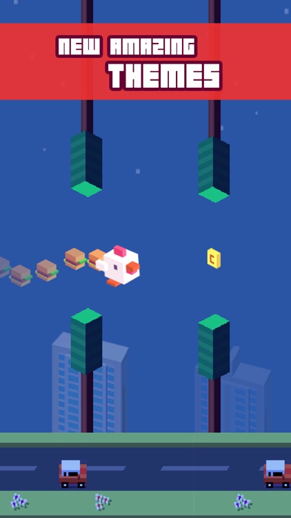 Crossy Tiny Bird Tappy - Sky Surfers Jumping screenshot-3