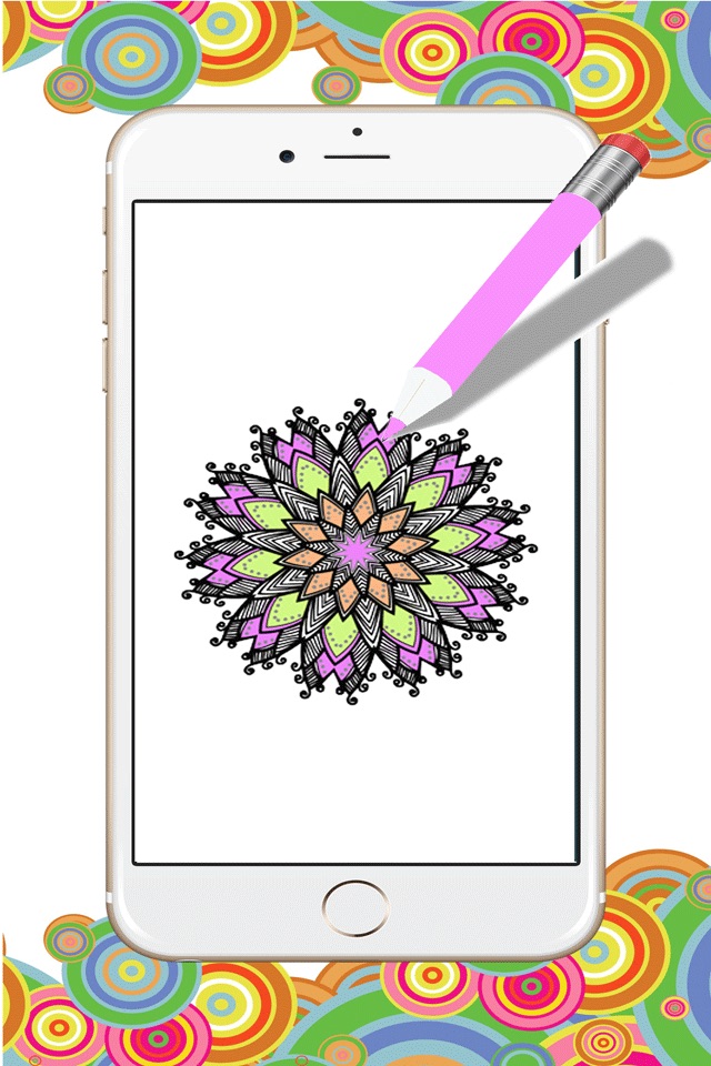 best mandala coloring book:free adult colors therapy stress relieving pages screenshot 3